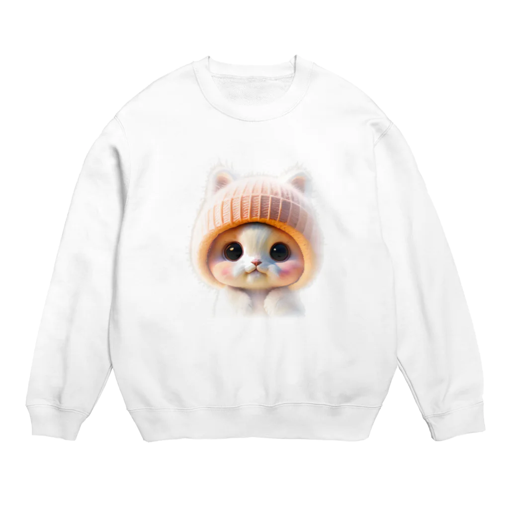 オフィスMiyazakiのにゃんともかわいい日常 Crew Neck Sweatshirt