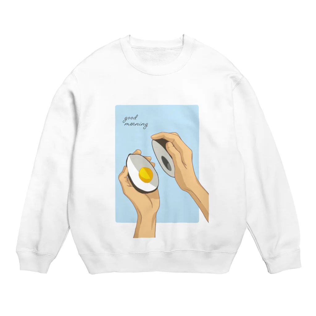 目野正月のゆでアボ Crew Neck Sweatshirt