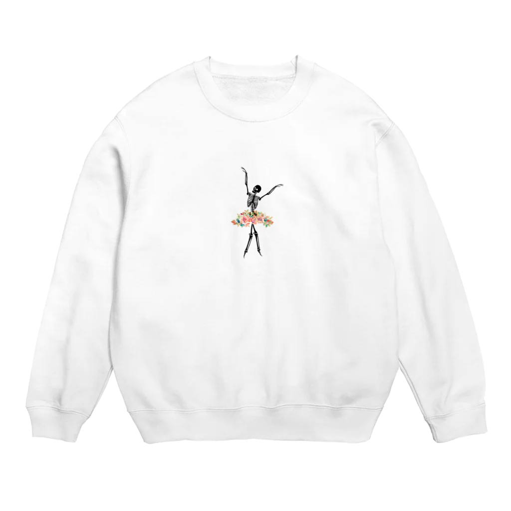 バレエ言のコツコツちゃん(BLACK) Crew Neck Sweatshirt