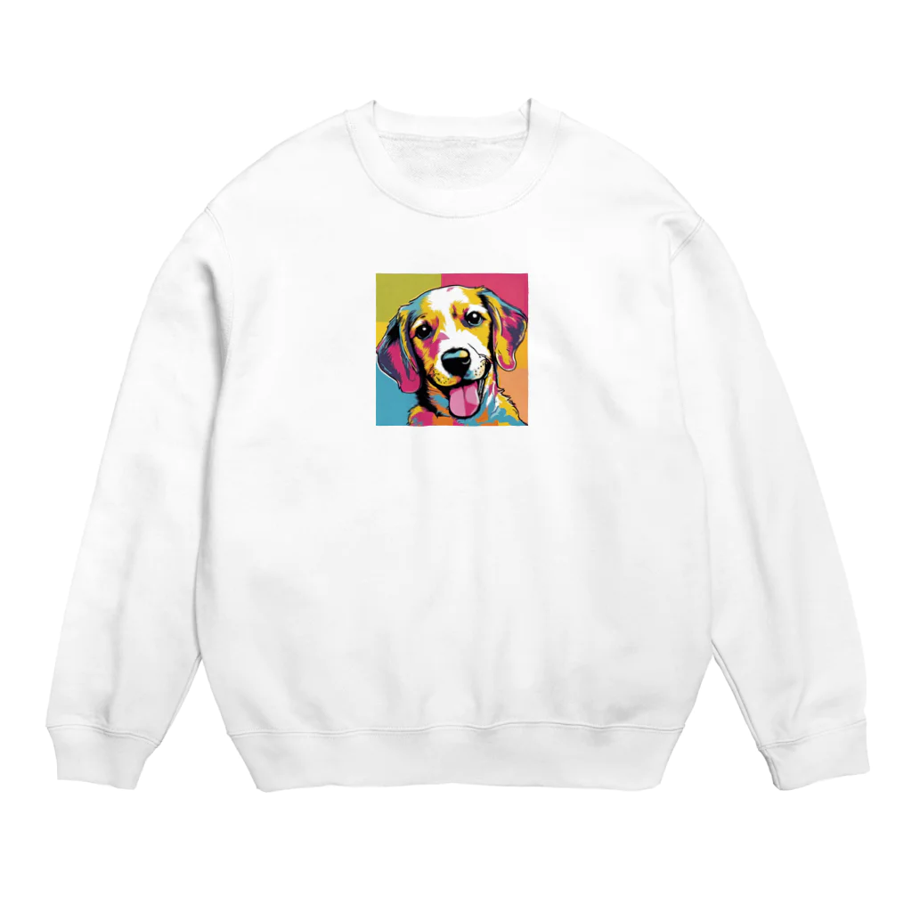 Tiny Cute Crittersのカラフルないぬ Crew Neck Sweatshirt