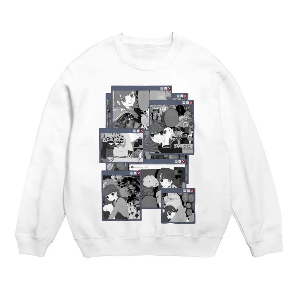 半熟おとめの小窓 Crew Neck Sweatshirt