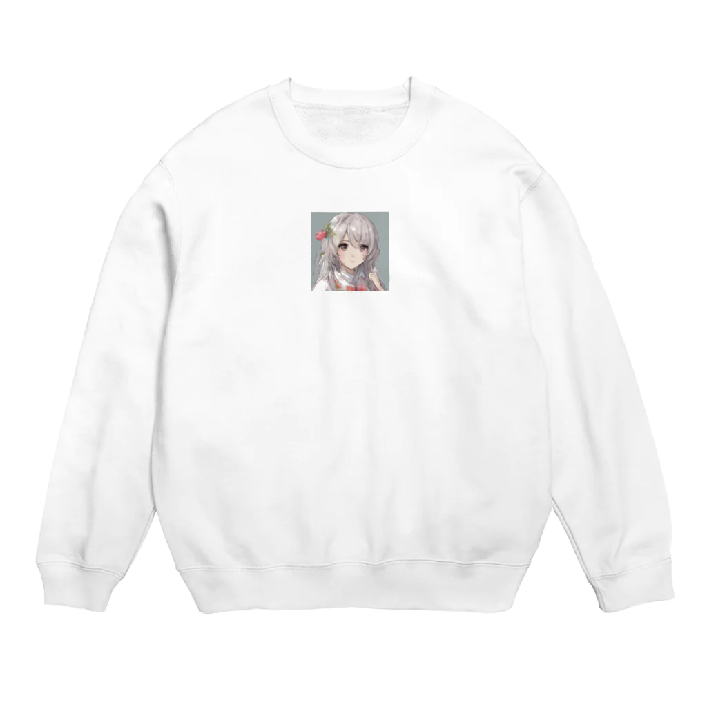 ゆうたんショップの可愛いAIキャラ2 Crew Neck Sweatshirt