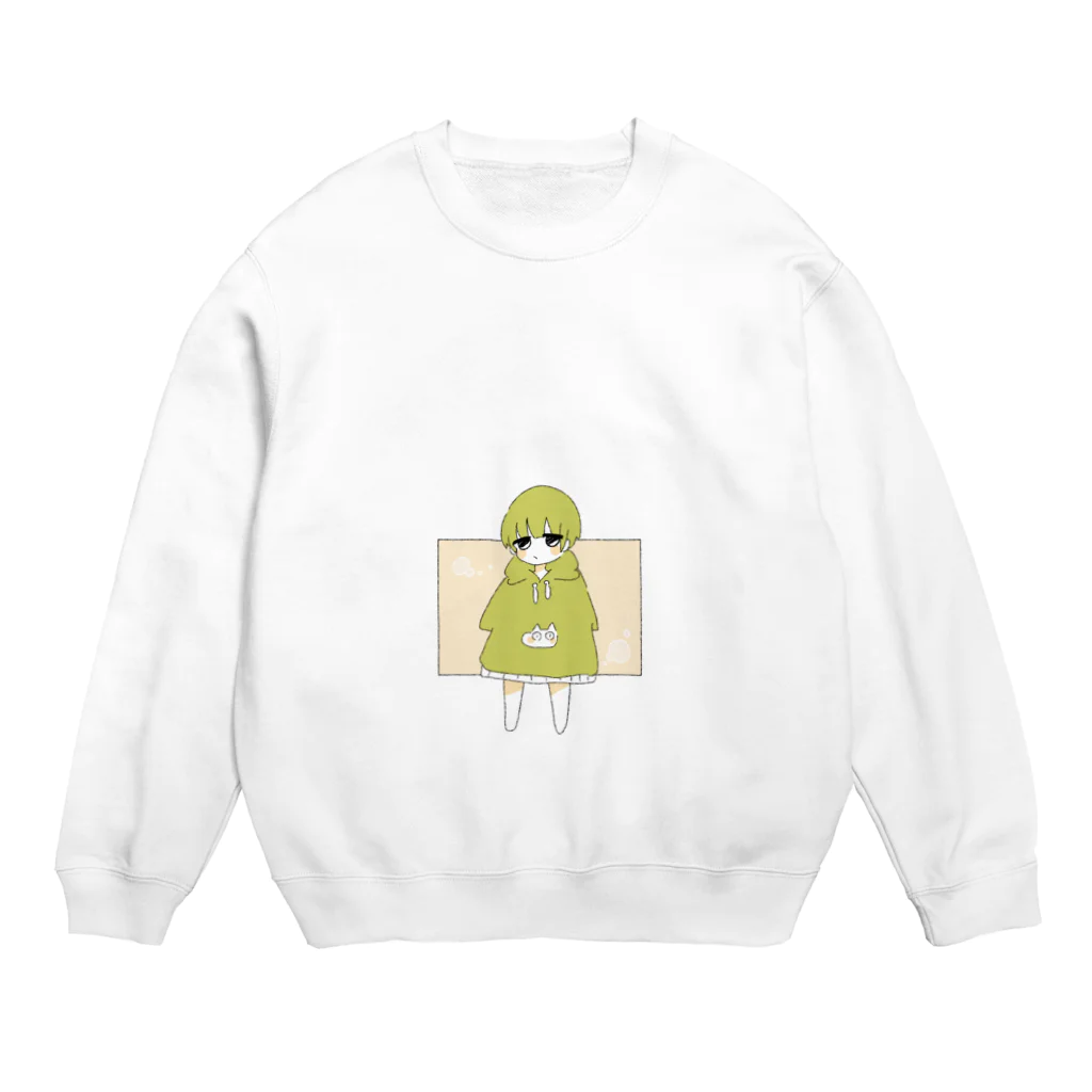 39meroの緑の子 Crew Neck Sweatshirt