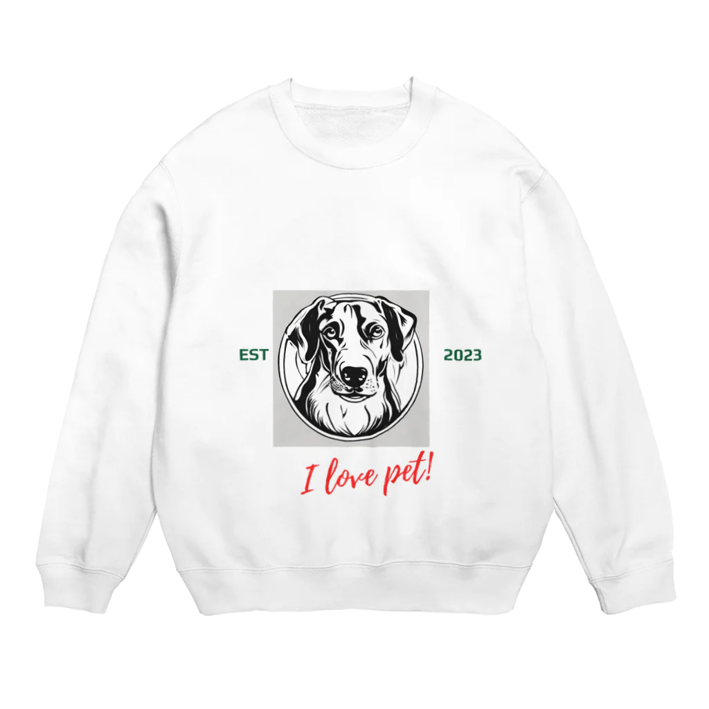 ワンダーワールド・ワンストップのDog　ペット好き③ Crew Neck Sweatshirt