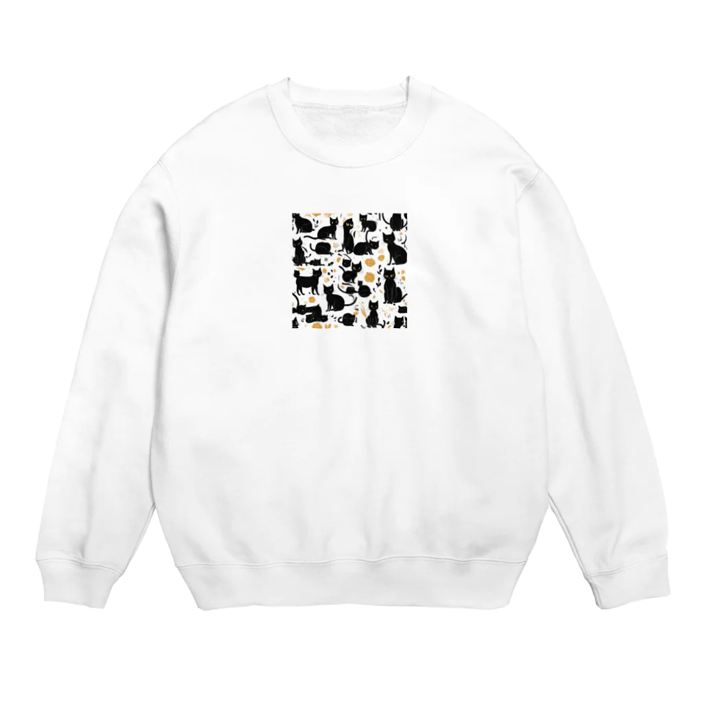 ラム猫ちゃんのラム猫ちゃんイラストシリーズ Crew Neck Sweatshirt