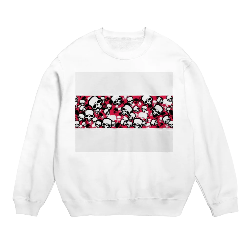 ゆうゆうのドクロ君 Crew Neck Sweatshirt