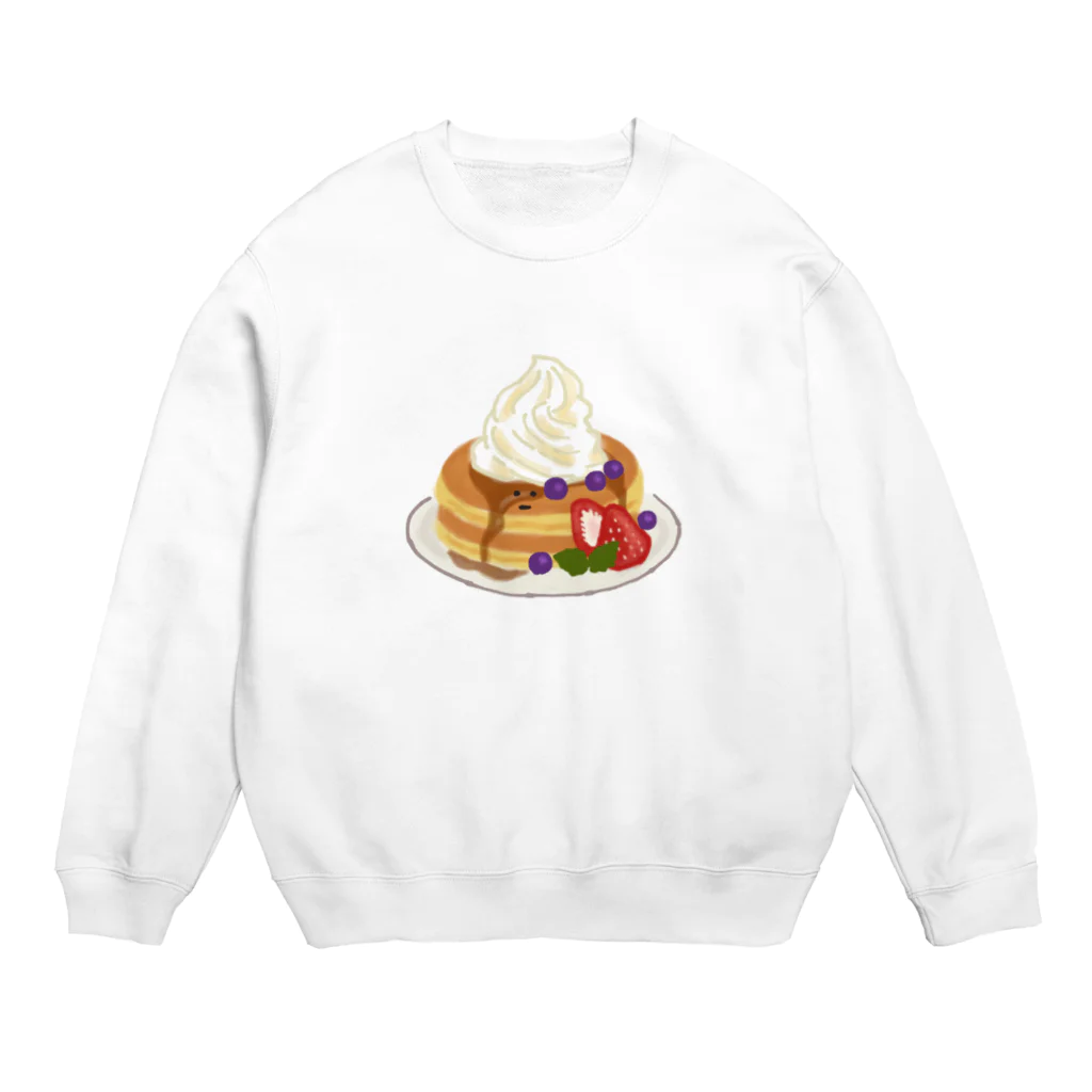 m-coffeeのほっこりパンケーキゴージャス Crew Neck Sweatshirt