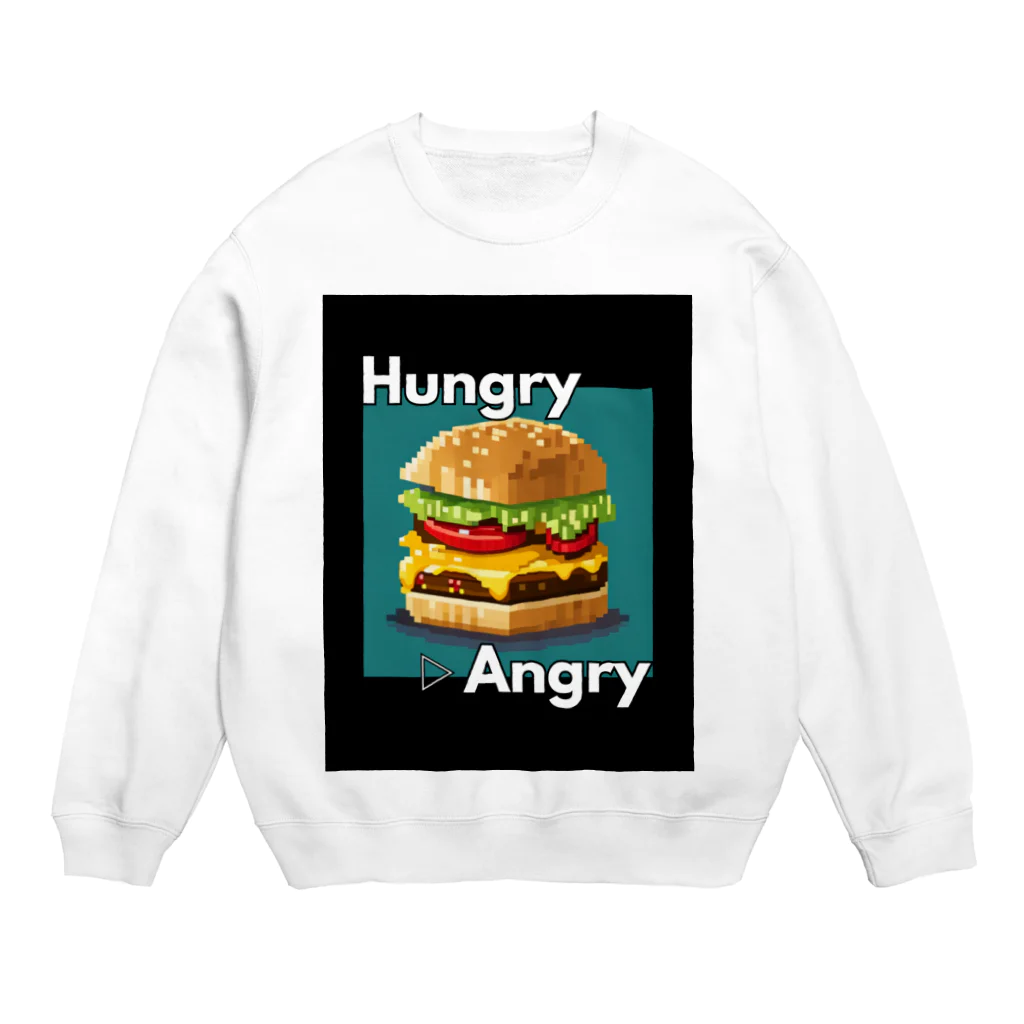 hAngryの【ハンバーガー】hAngry  Crew Neck Sweatshirt