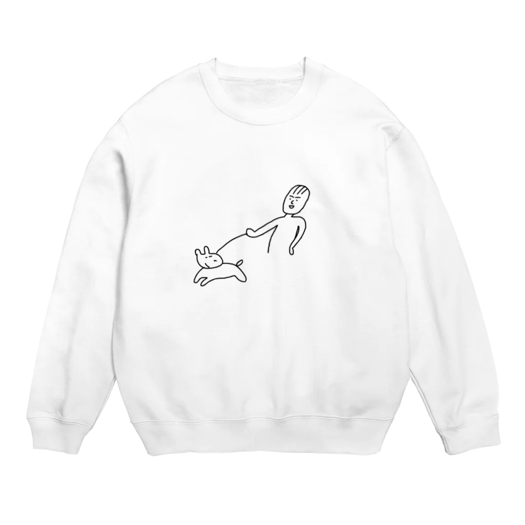 ジャスミンライスのさんぽ Crew Neck Sweatshirt