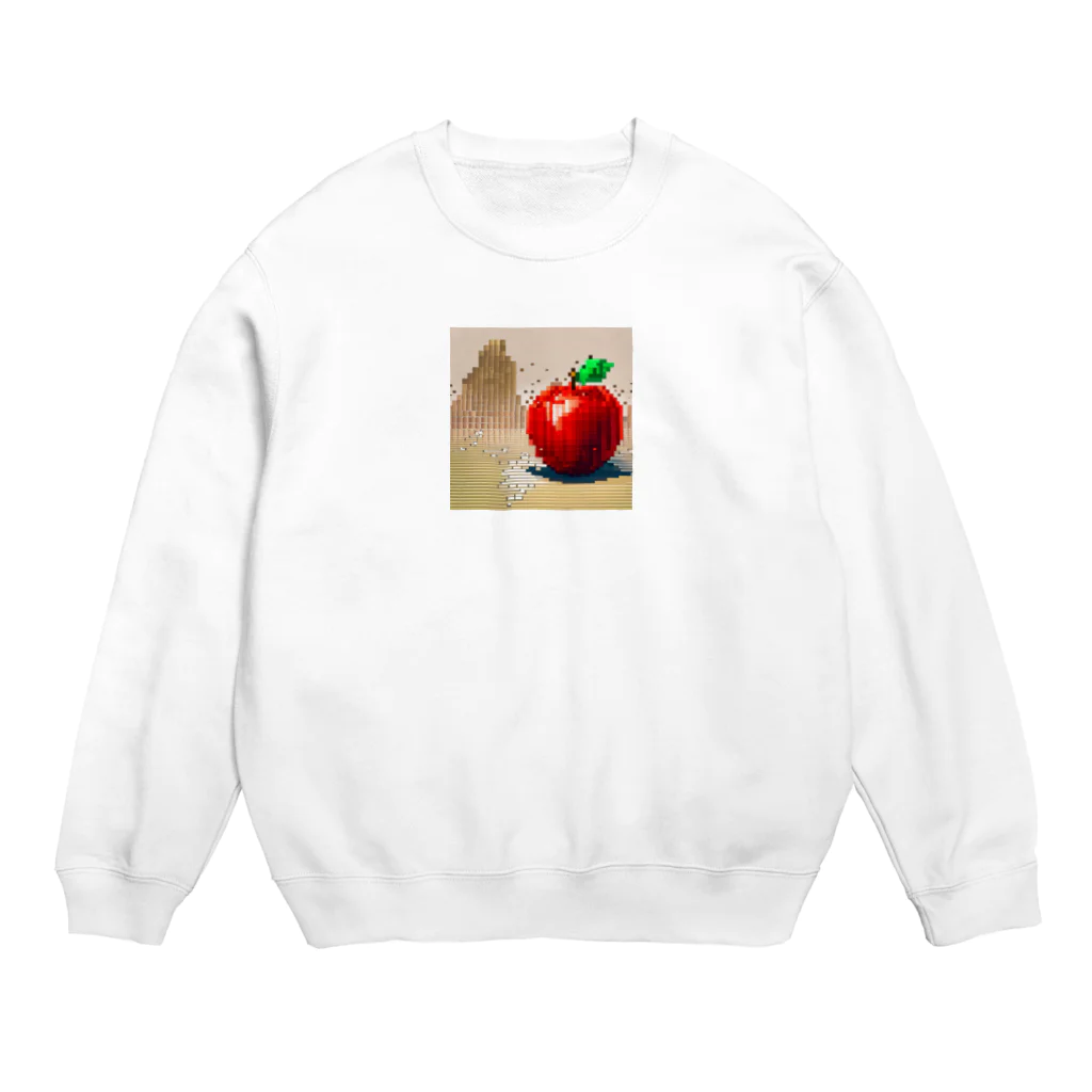 si-monの渇きを潤すリンゴ Crew Neck Sweatshirt