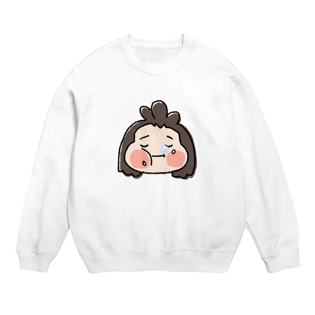 喫茶ハトマルのたべまるくん Crew Neck Sweatshirt