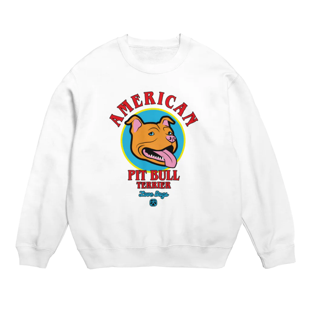 LONESOME TYPE ススのLove❤️Dogs（アメリカンピットブルテリア・オルタナティブ） Crew Neck Sweatshirt