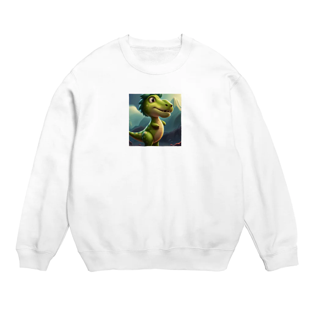 Ryuu_0925の古代の巨大生物たち Crew Neck Sweatshirt