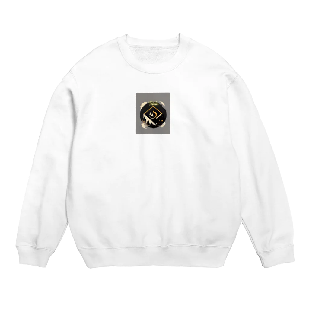 ルーム7Rのアウトドアシリーズ　焚き火Takibi Crew Neck Sweatshirt