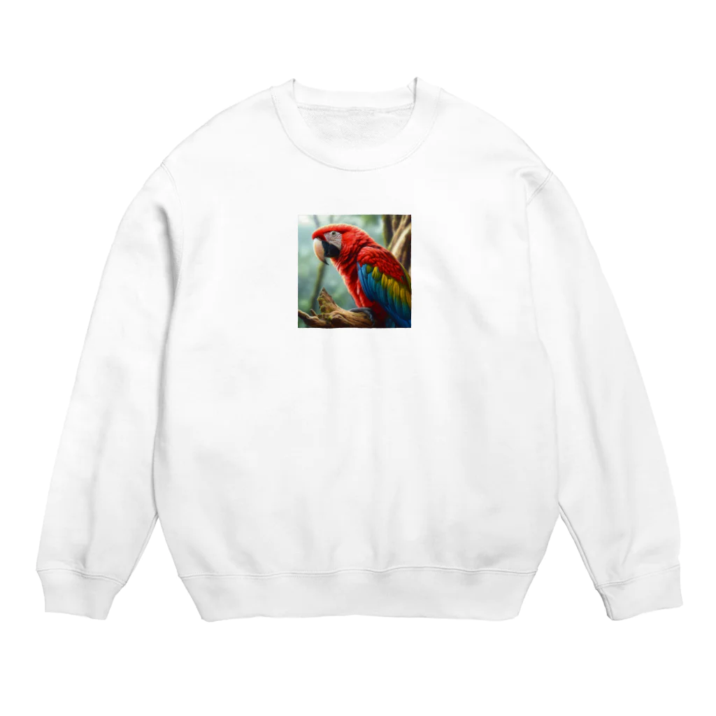 SAKIのコンゴウインコ Crew Neck Sweatshirt