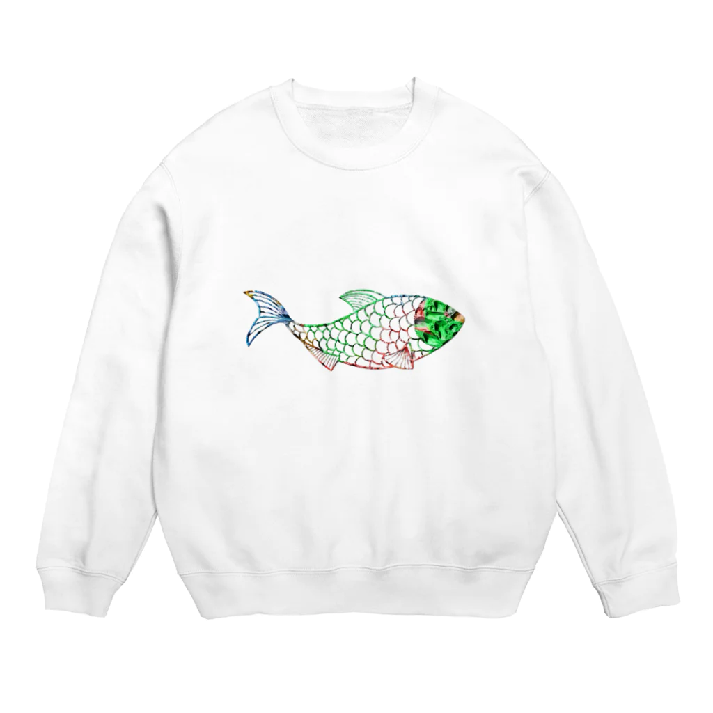 mumusの魚　water drop Crew Neck Sweatshirt