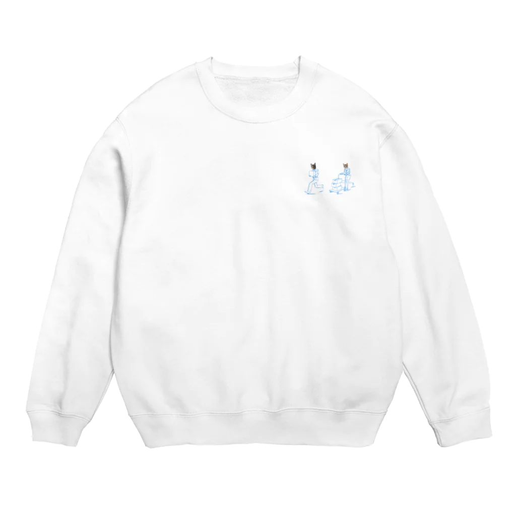 キジトラのポテとテト🍟のポテとテト Crew Neck Sweatshirt