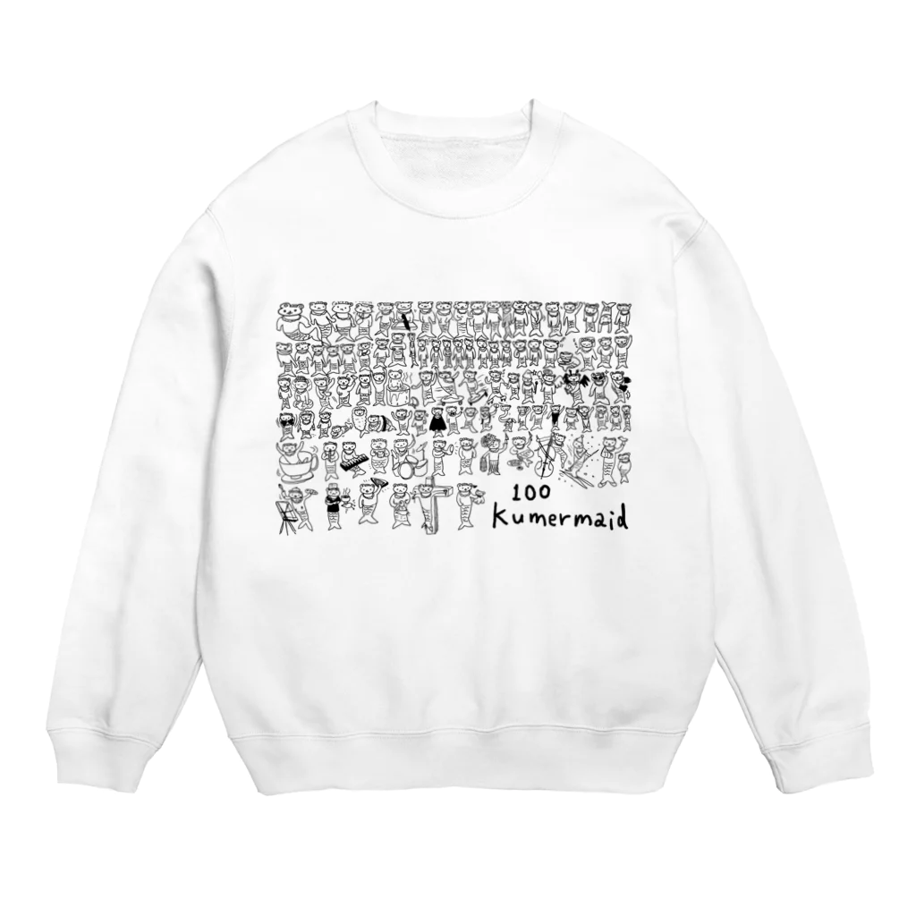 くまーめいどショップの100くまーめいど Crew Neck Sweatshirt