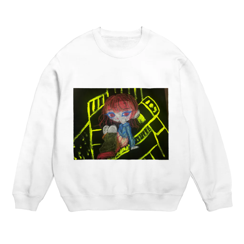 ぷかぷかおやすみの都会のJK Crew Neck Sweatshirt