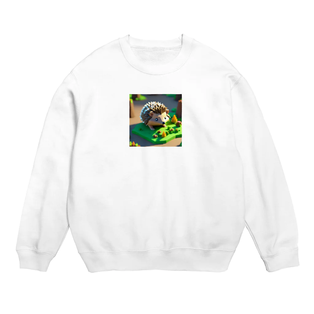 himatoroのマイクラ的なハリネズミ Crew Neck Sweatshirt