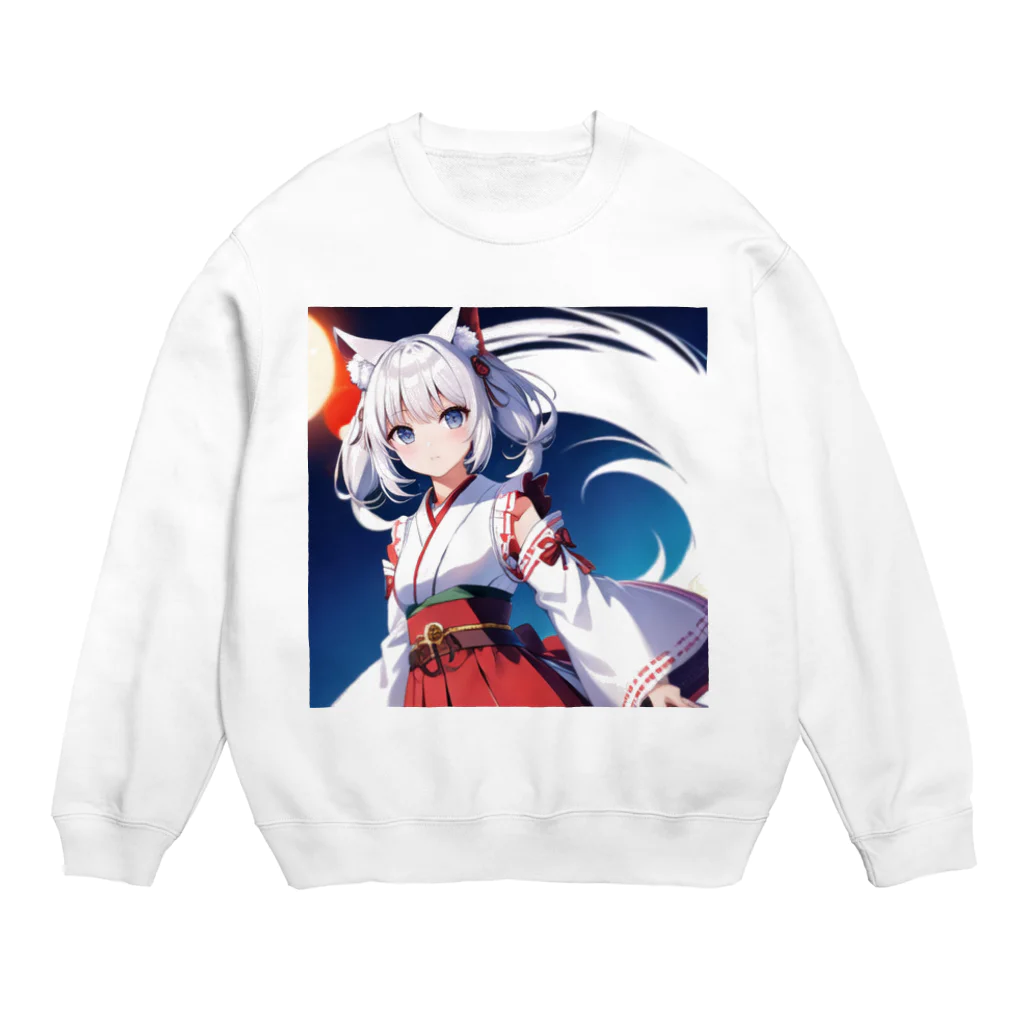 那須モバイル店のけもっ娘 Crew Neck Sweatshirt