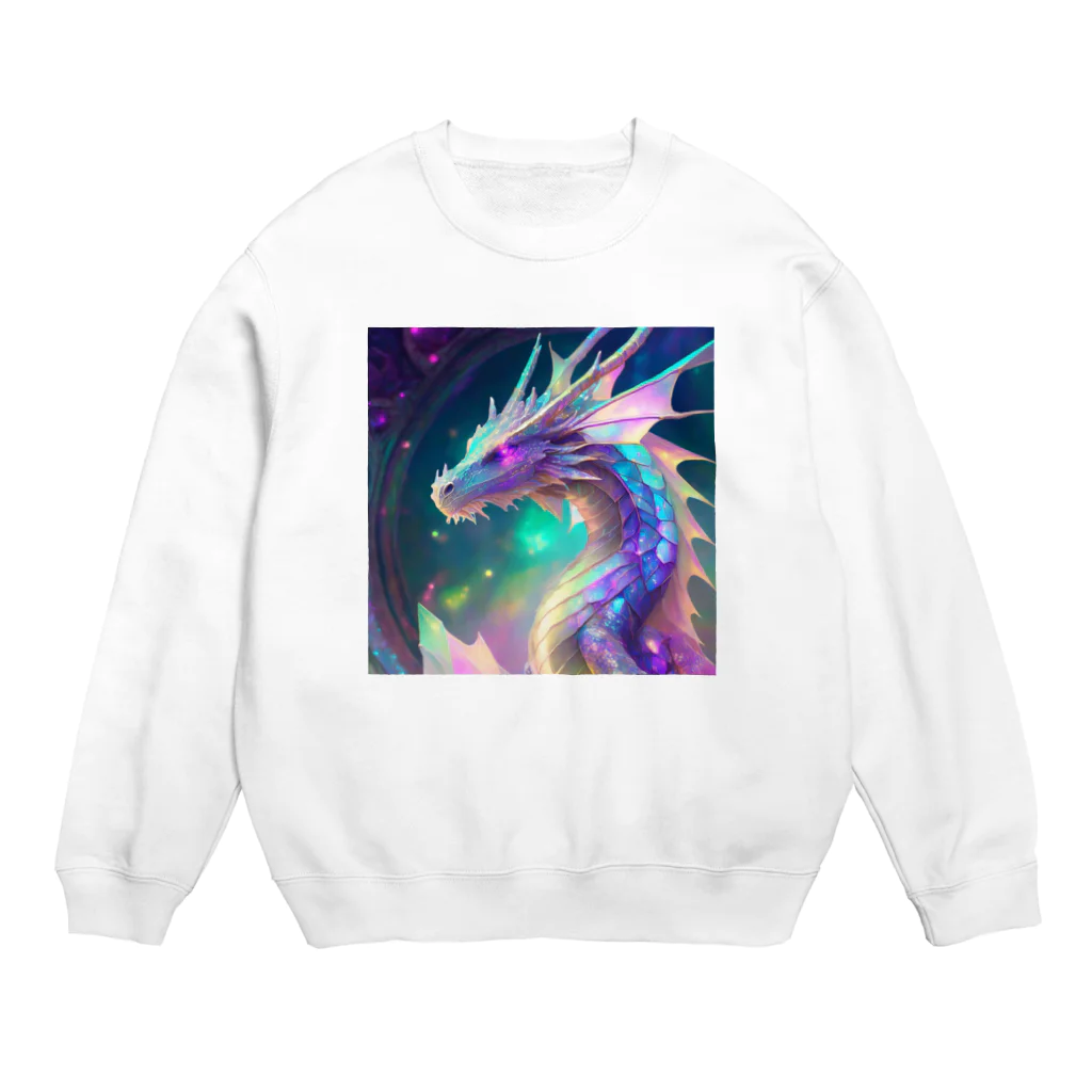 Shihiroの虹色のドラゴン Crew Neck Sweatshirt