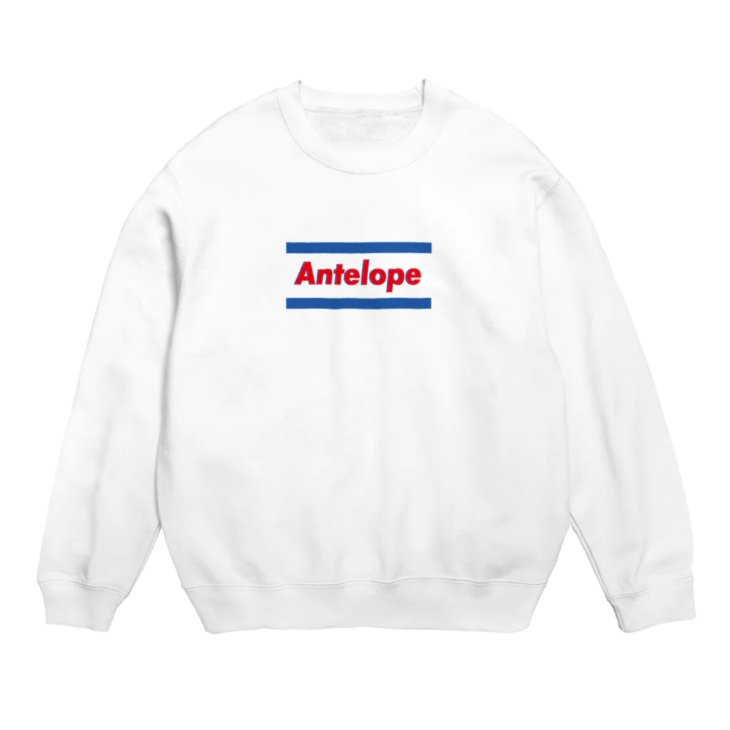 Antelope Sports Clubのブルーロゴ Crew Neck Sweatshirt