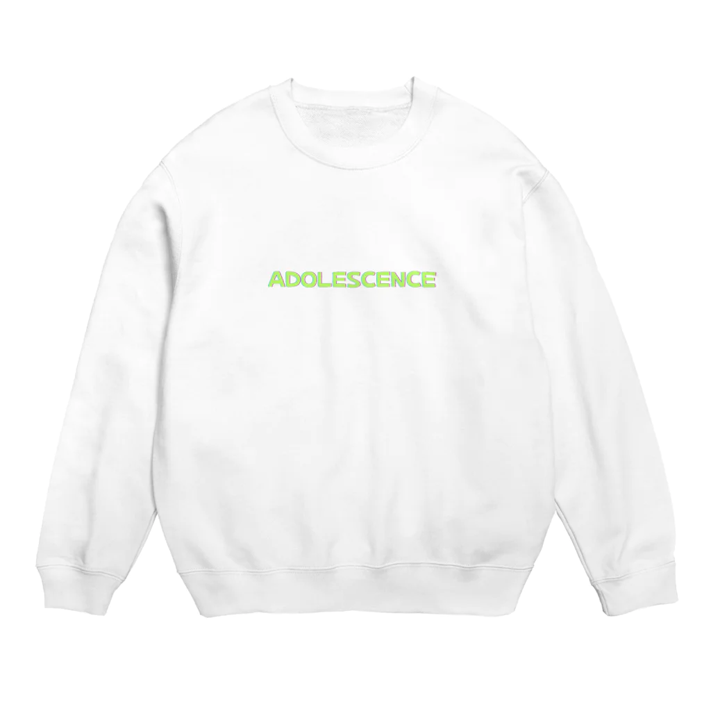 youfourのAdolescence蛍光色前面のみ スウェット