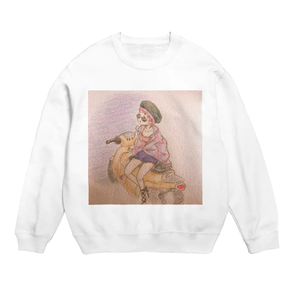 sasami.<ささみ>のディスイズ♡マイバイク Crew Neck Sweatshirt