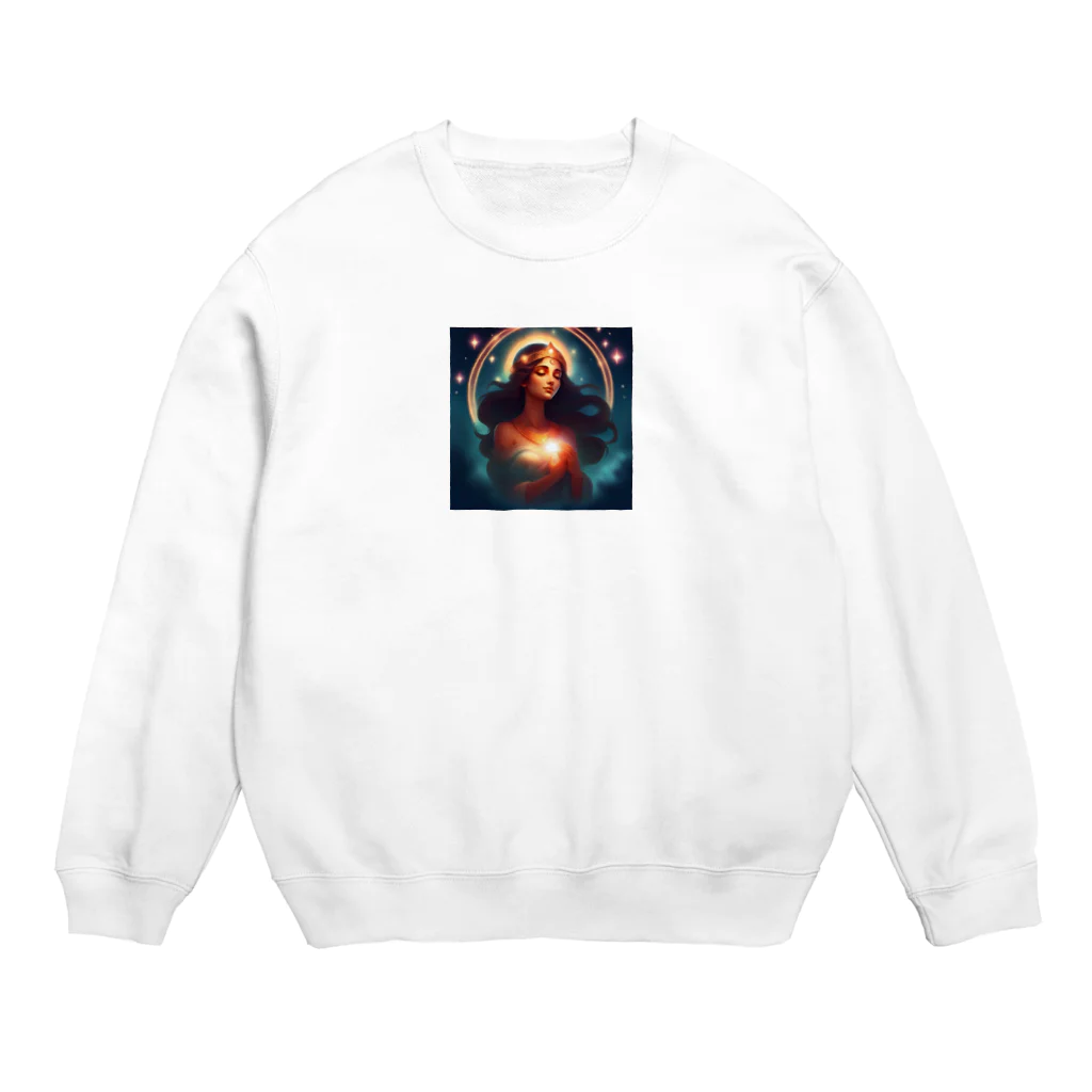 yoshimamaの幸運をもたらす女神グッズ Crew Neck Sweatshirt