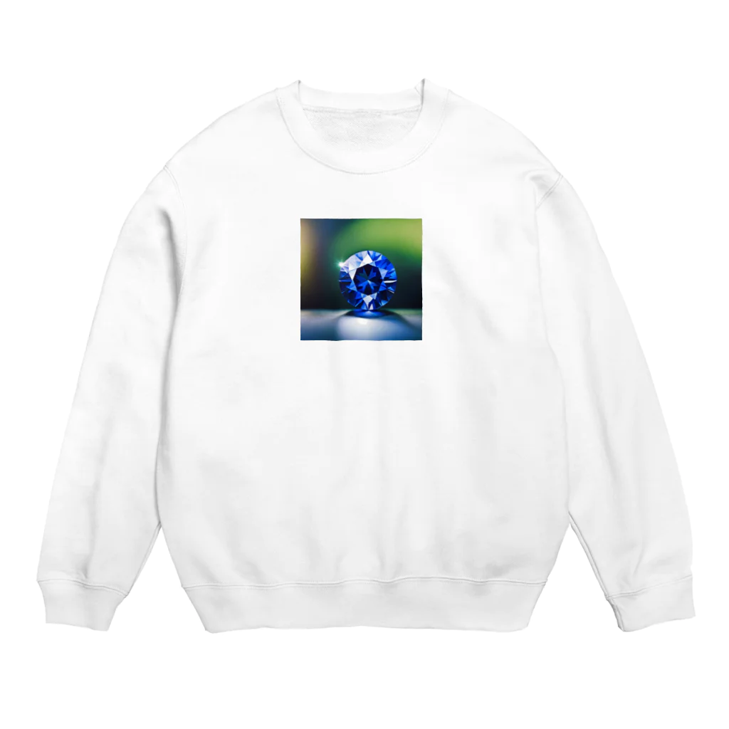 miki_6969のサファイヤの輝き Crew Neck Sweatshirt