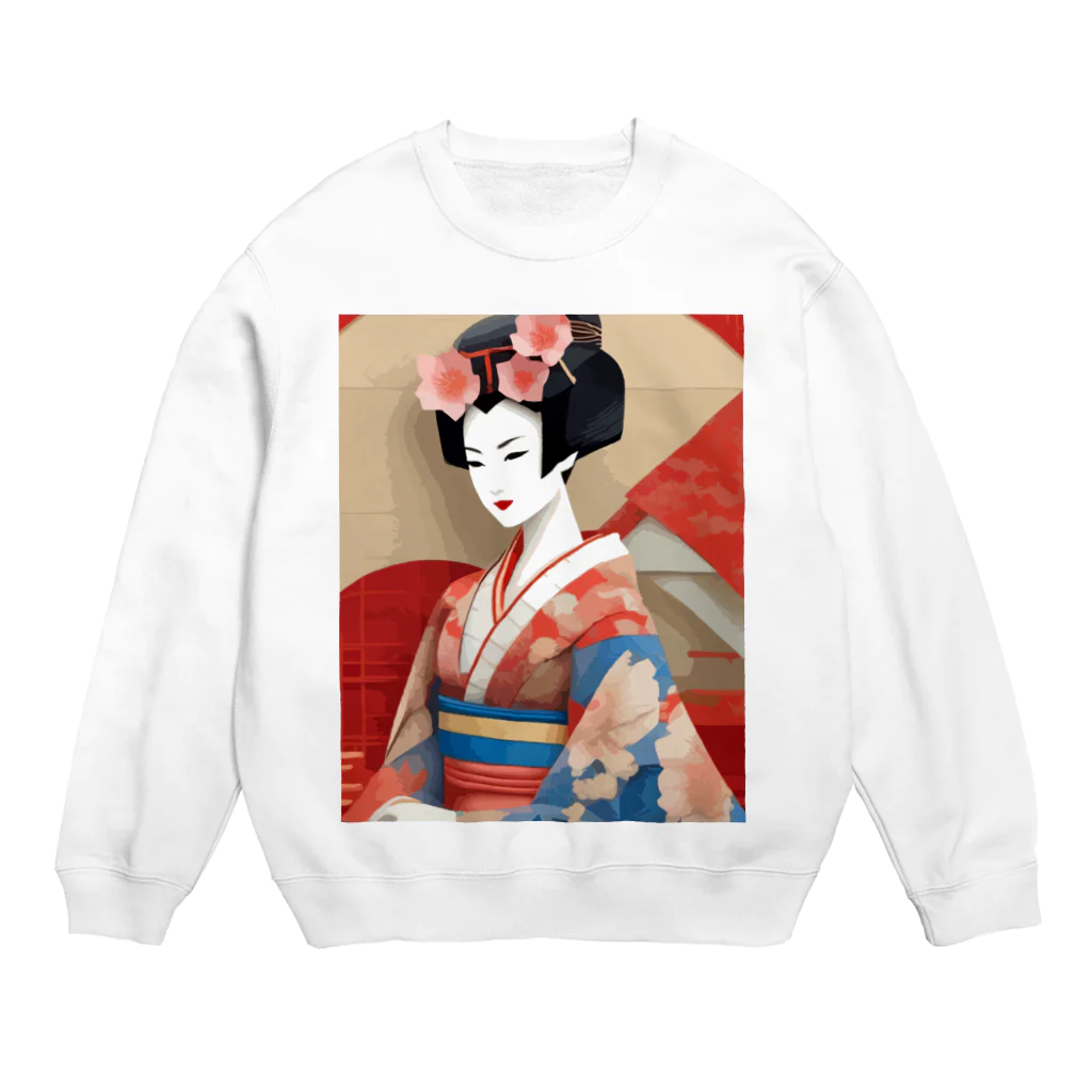 wawomotsuのJapanese Courtesan Bloom Tee ”Geisha” スウェット