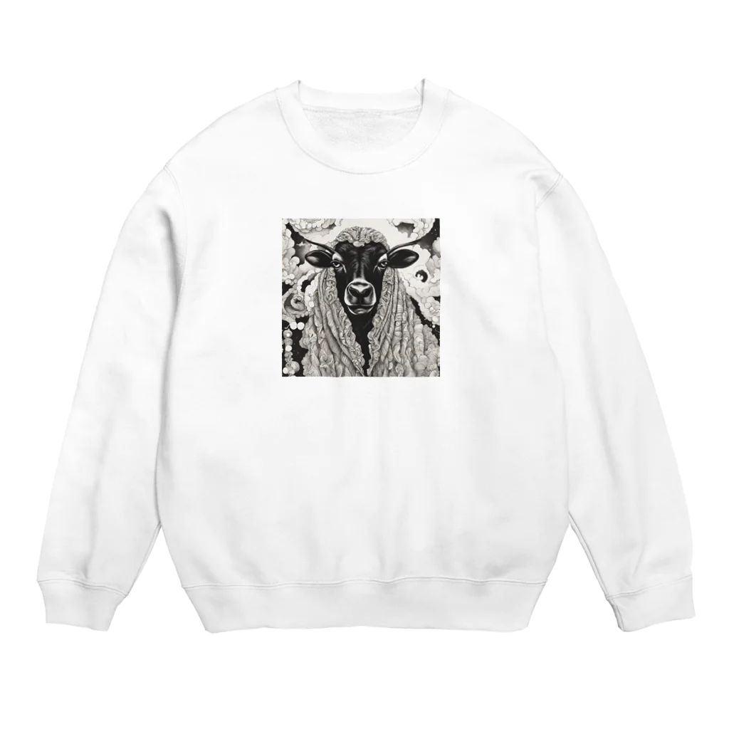 mofu mofu309のあーたネギ買ってきてって頼んだでしょ Crew Neck Sweatshirt