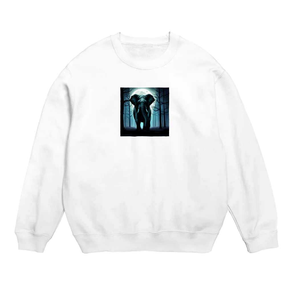 yuuchan22のホラー風ゾウ Crew Neck Sweatshirt