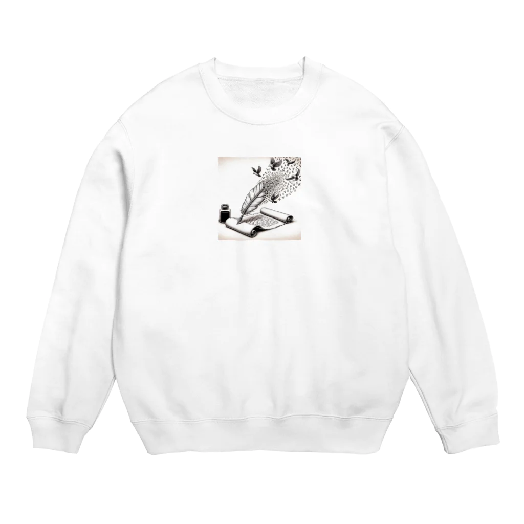 ko-horizodonのこぼれるアイデア Crew Neck Sweatshirt