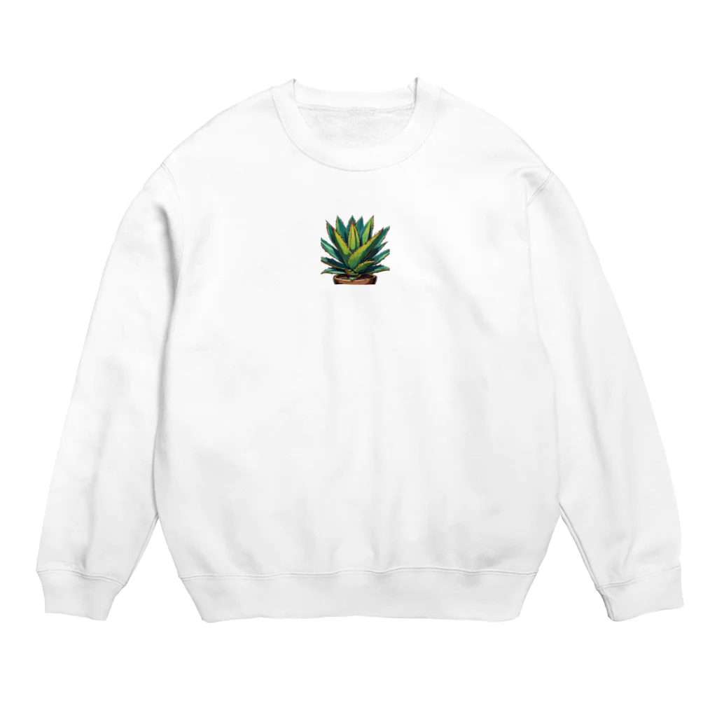 green artist のプランツパラダイスグリーンアガベ Crew Neck Sweatshirt