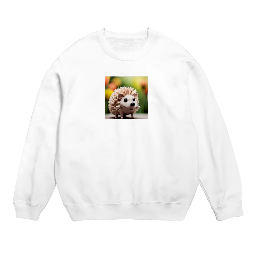 くろまめ　kuromameのハリネズミくん Crew Neck Sweatshirt