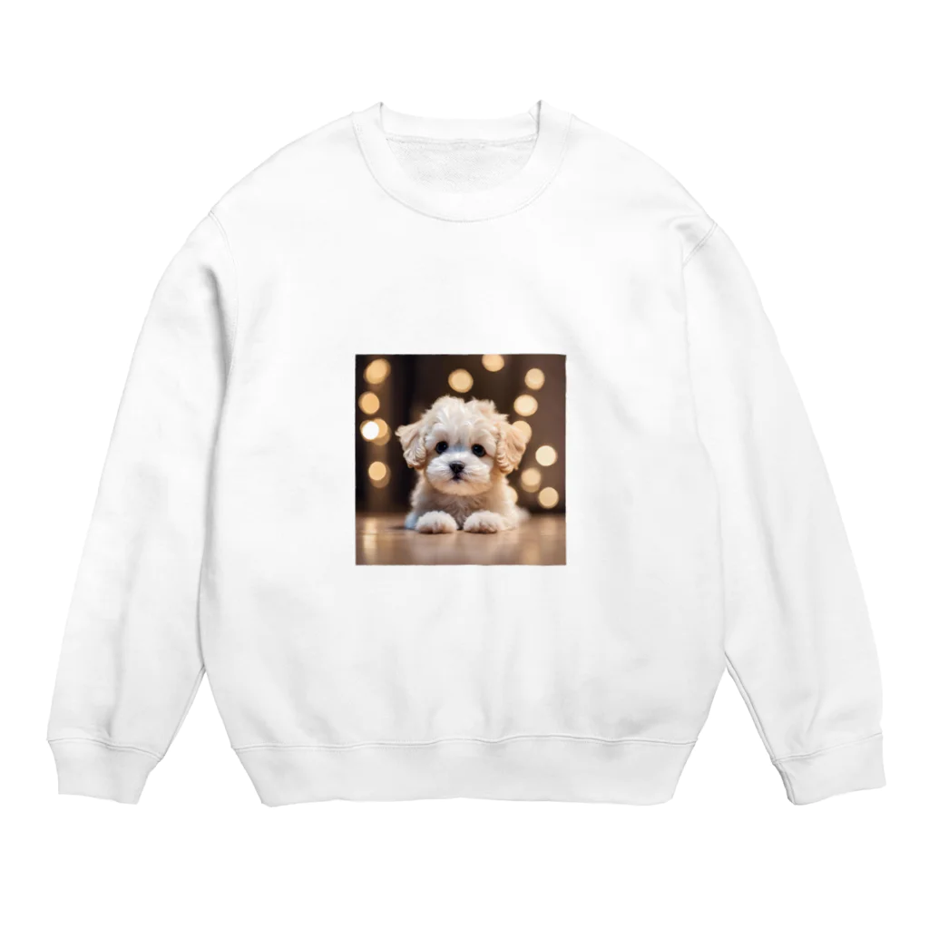 MESAMESAの可愛い子犬 Crew Neck Sweatshirt