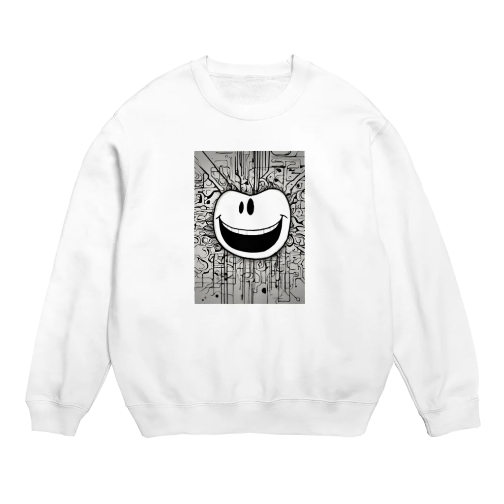 キャプテンの今日も元気にスマイルくん Crew Neck Sweatshirt