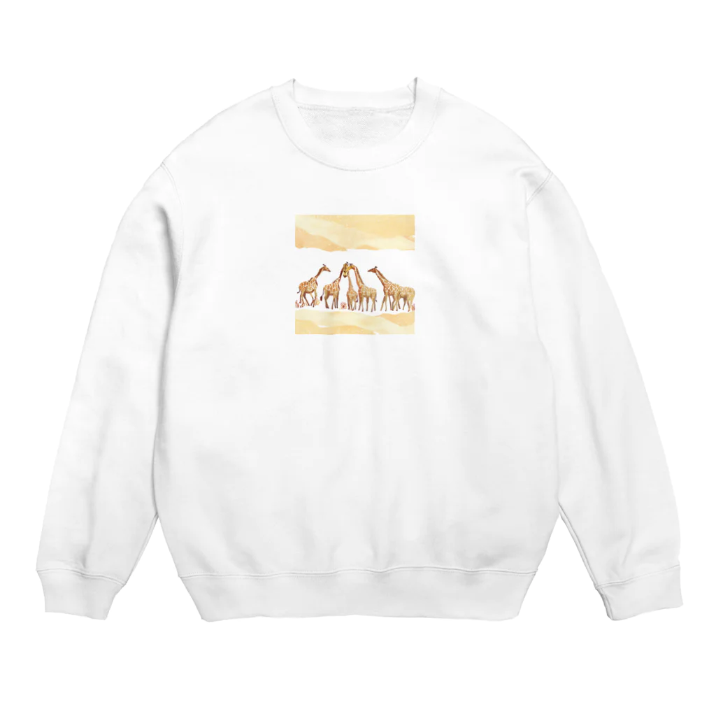 Tina97710のサバンナジラフ Crew Neck Sweatshirt