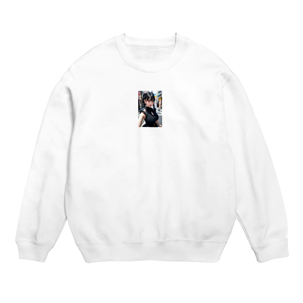 hide-web-shopのコスプレ美女 Crew Neck Sweatshirt