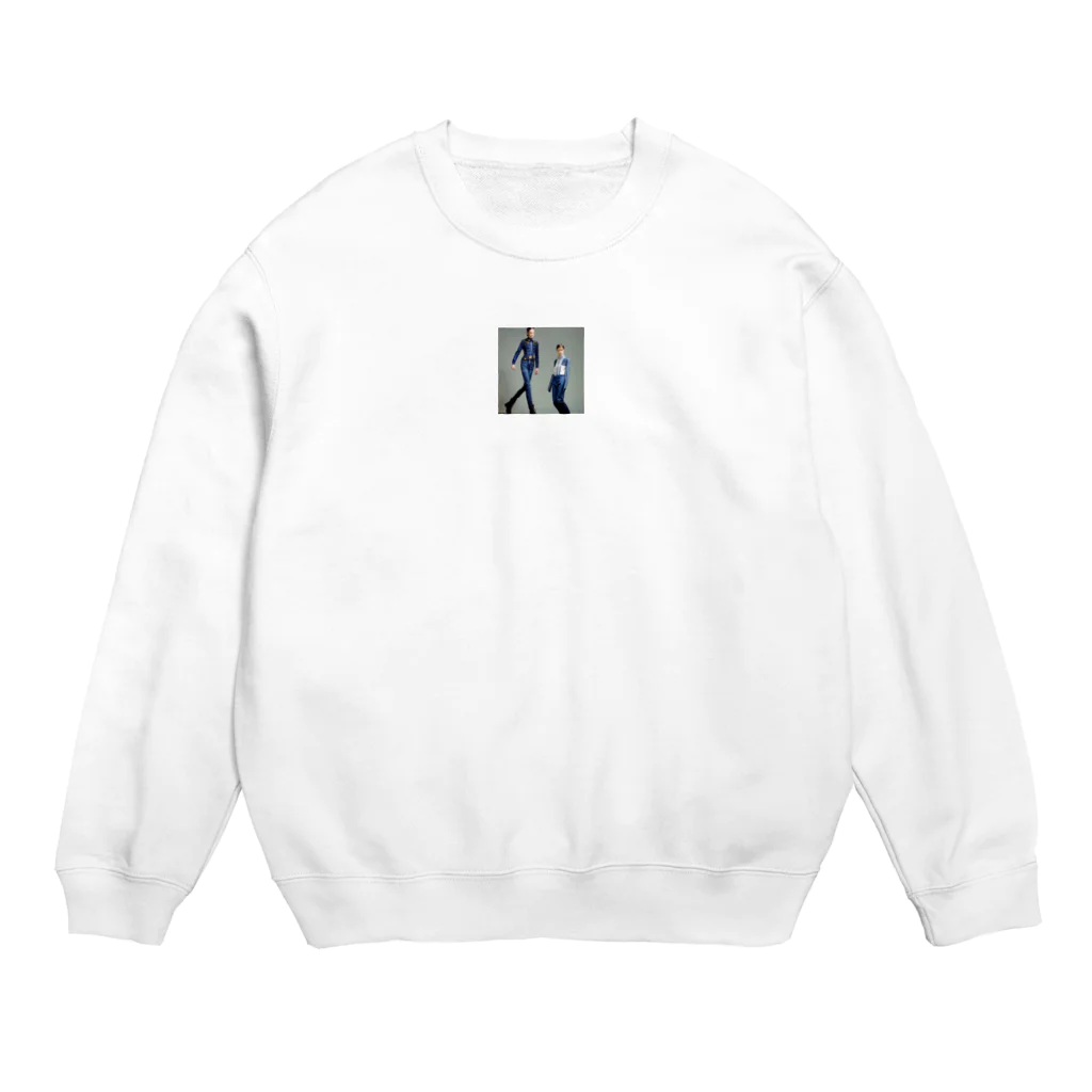 Takesiyyの未来のジーンズ: インダストリアル・ファッション Crew Neck Sweatshirt