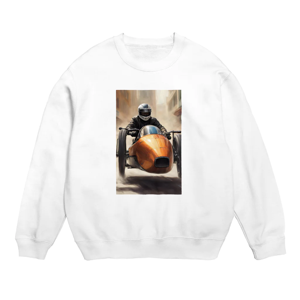 HELLOのサイドカー自走 Crew Neck Sweatshirt