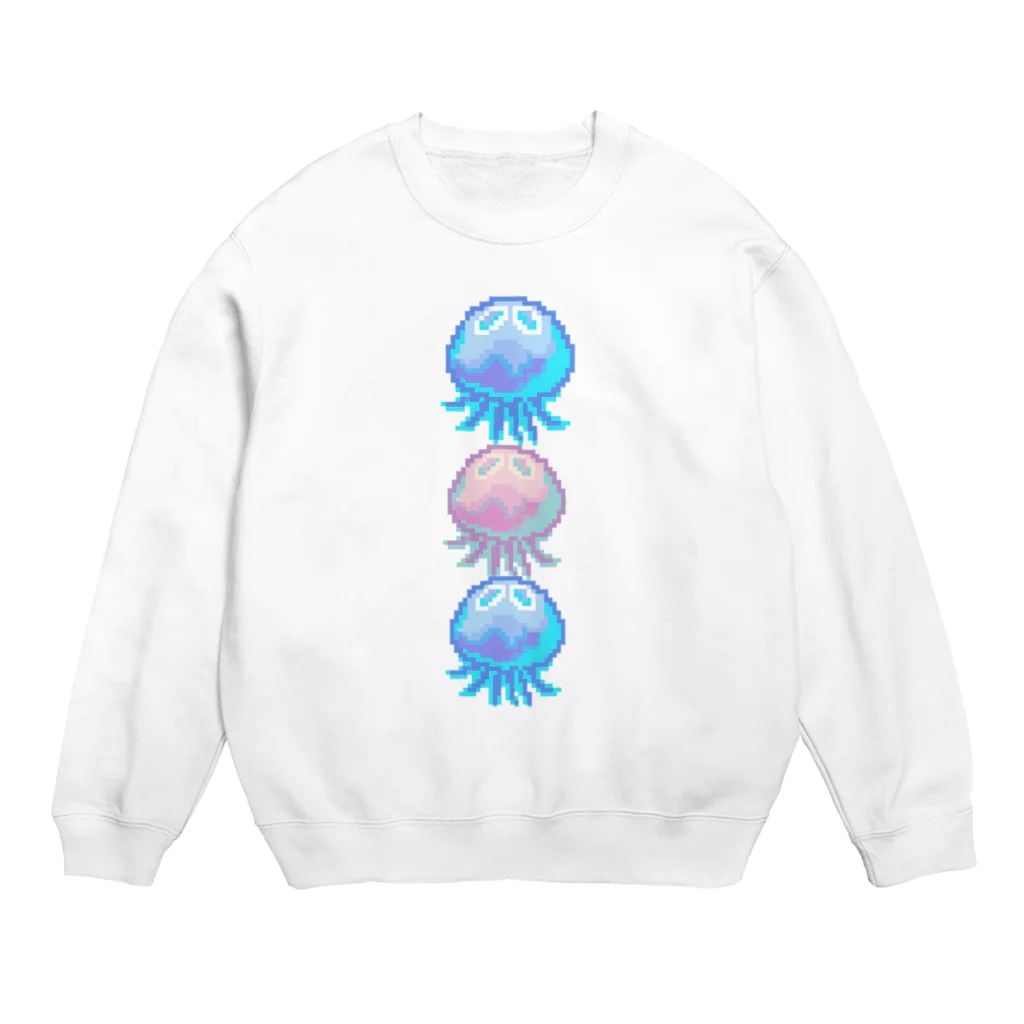 💙ゆらゆら王国💜のくらげ天使界隈スウェット Crew Neck Sweatshirt