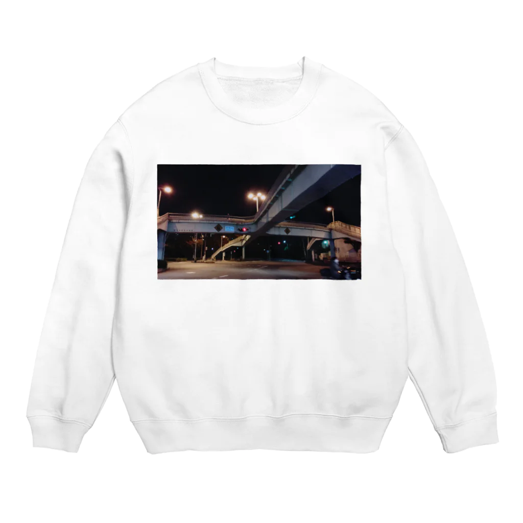 you00319の複雑な歩道橋 Crew Neck Sweatshirt