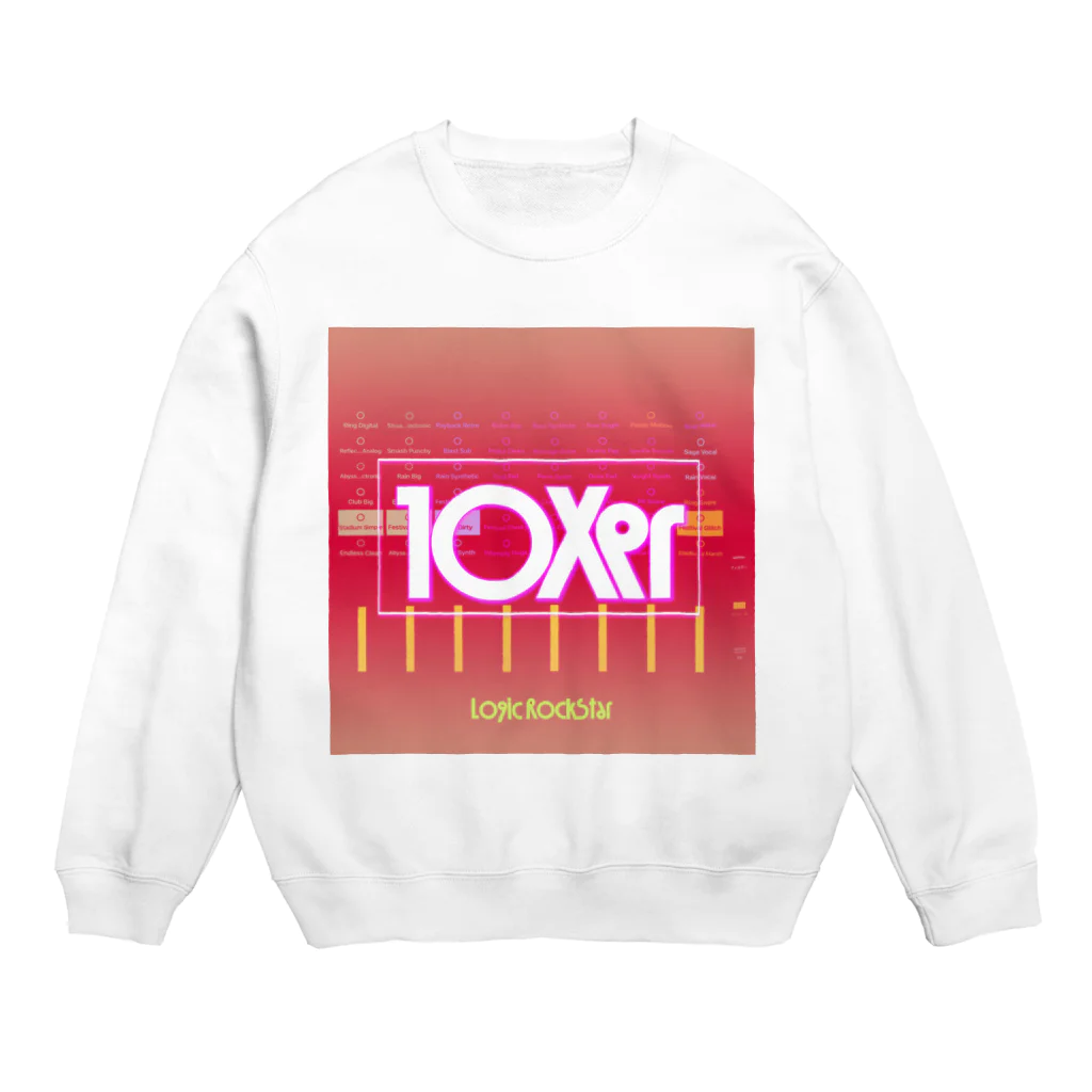 Logic RockStar の10Xer RED Crew Neck Sweatshirt