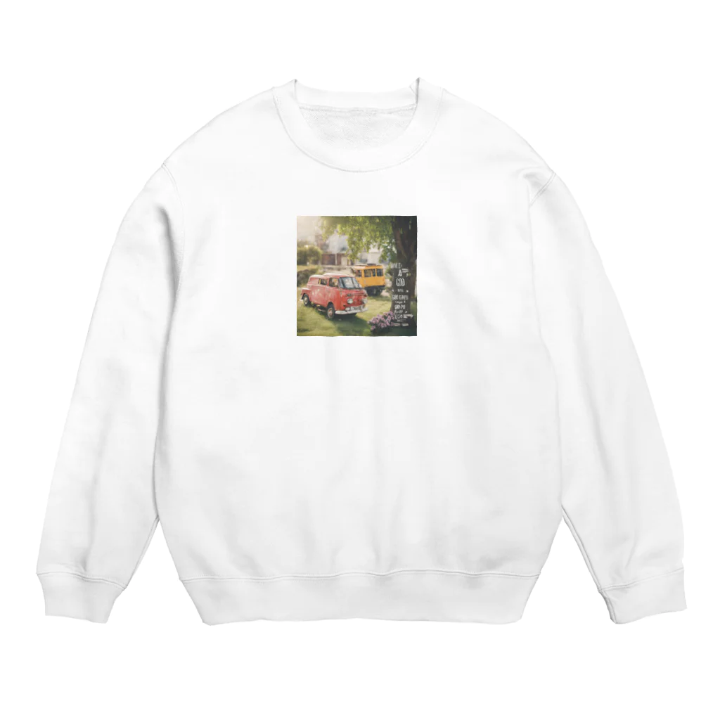 Flower Twinkleのクルマ Crew Neck Sweatshirt