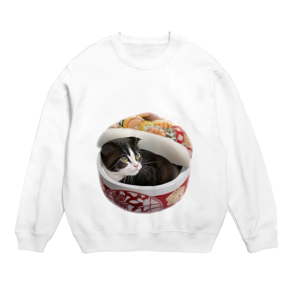 tototown2023の突然迷い込んだ子猫ちゃん（アニメVer.） Crew Neck Sweatshirt