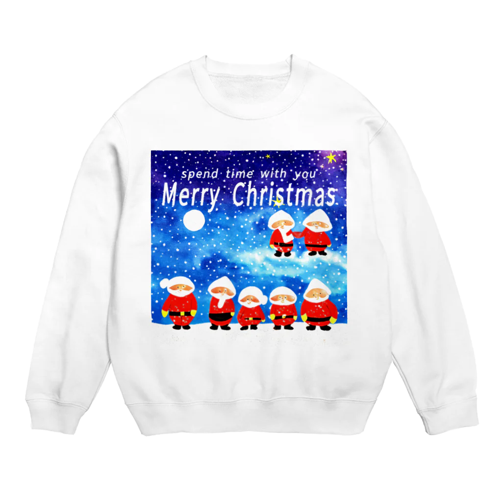 HirockDesignJapanの大切な人と過ごすクリスマス　spend christmas with you Crew Neck Sweatshirt