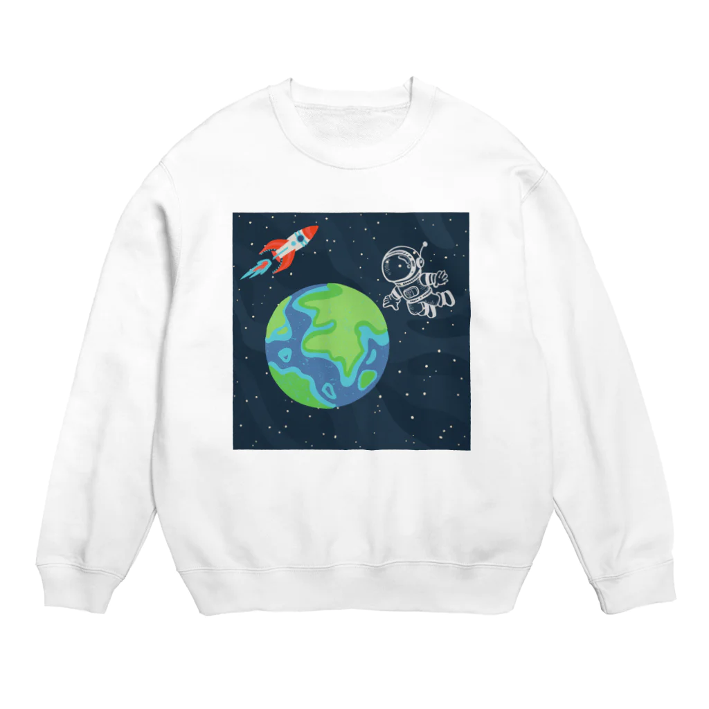 あいいろのキュートな宇宙飛行士 Crew Neck Sweatshirt